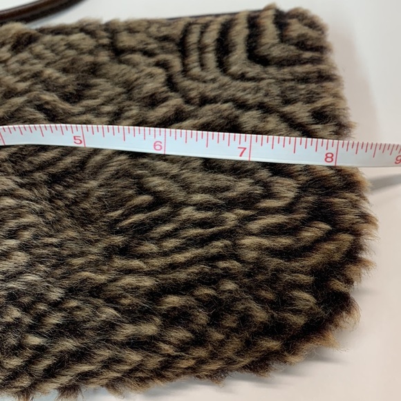 Patricia Nash Shearling Wristlet Dark Brown color - Picture 10 of 14